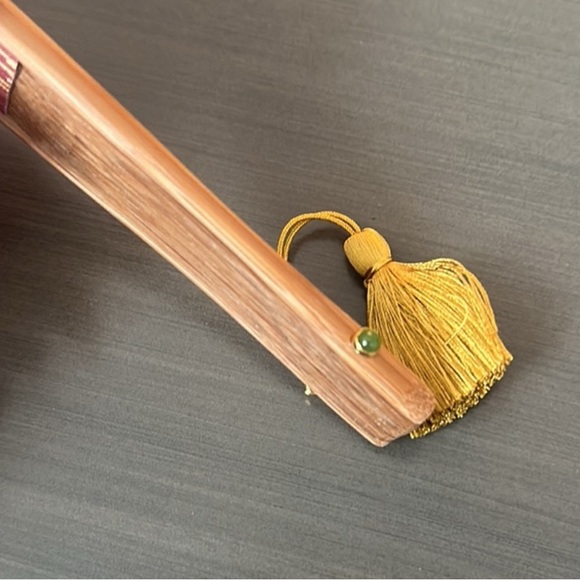 New Cartier Panthère Accordion Fan Art Gold Decorative Accents & Jade Handle - Picture 4 of 11